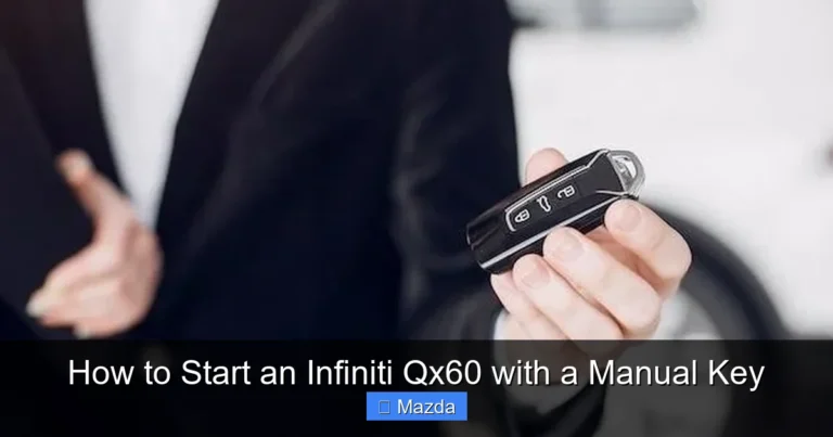 How to Start an Infiniti Qx60 with a Manual Key