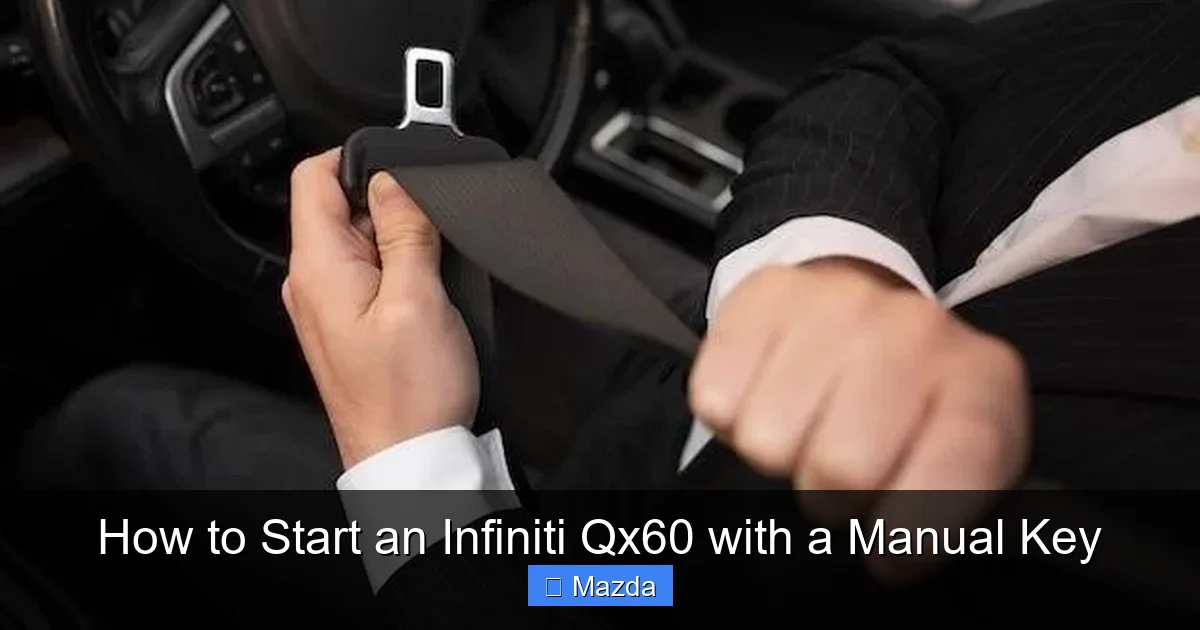 How to Start an Infiniti Qx60 with a Manual Key