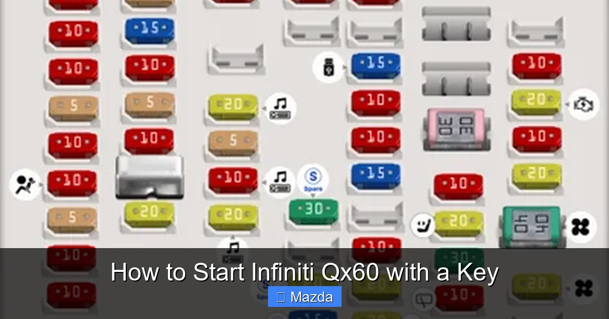 How to Start Infiniti Qx60 with a Key