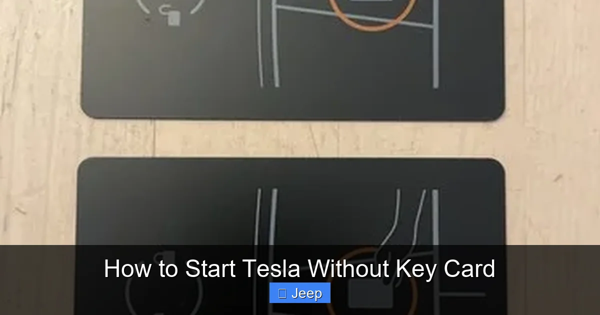 How to Start Tesla Without Key Card
