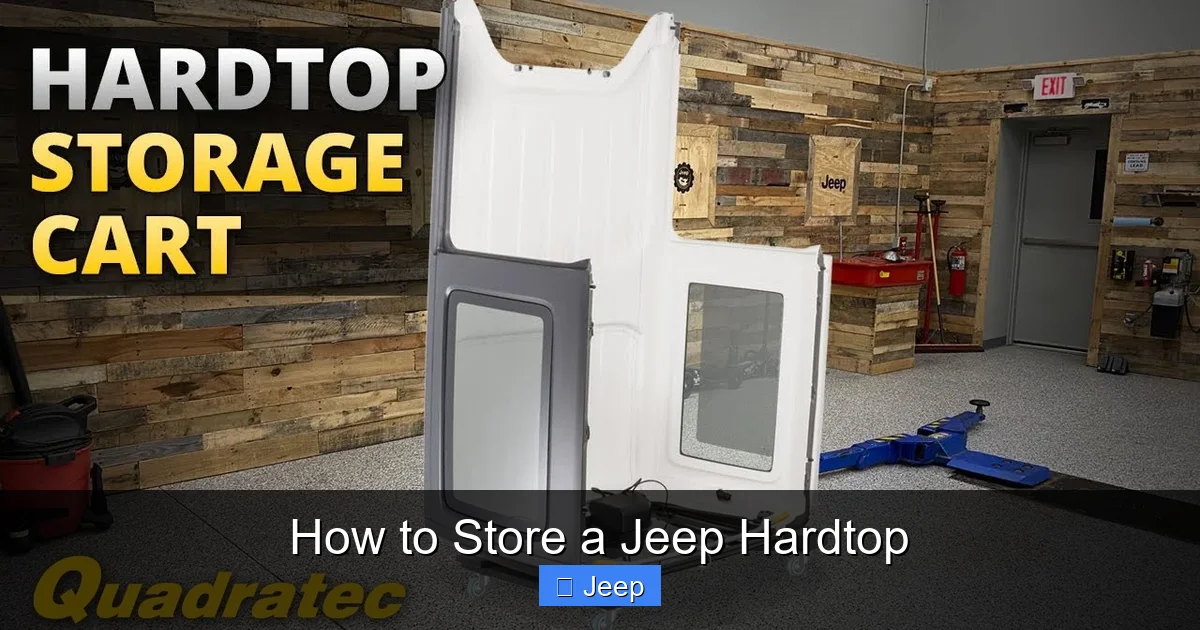 How to Store a Jeep Hardtop