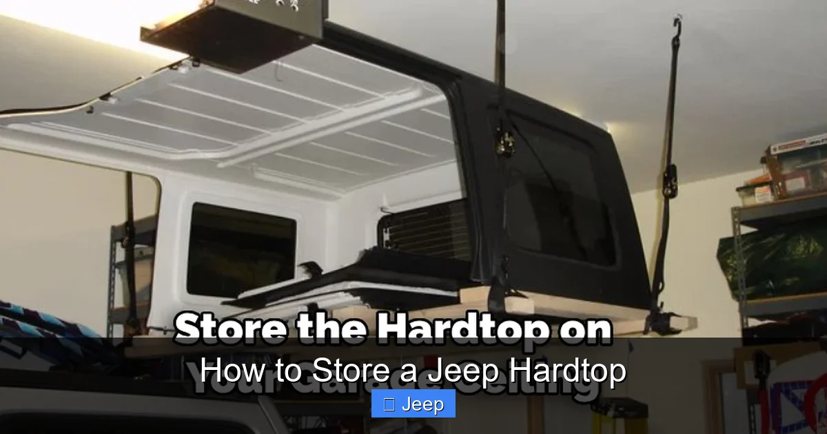 How to Store a Jeep Hardtop