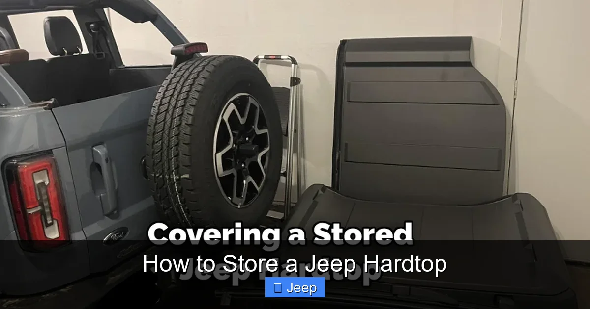 How to Store a Jeep Hardtop