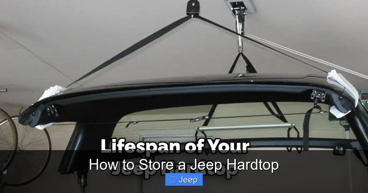 How to Store a Jeep Hardtop
