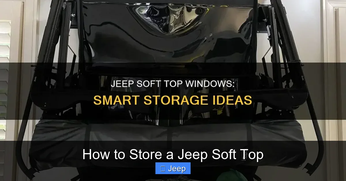 How to Store a Jeep Soft Top