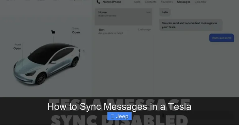How to Sync Messages in a Tesla