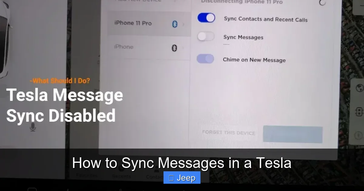 How to Sync Messages in a Tesla
