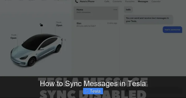 How to Sync Messages in Tesla