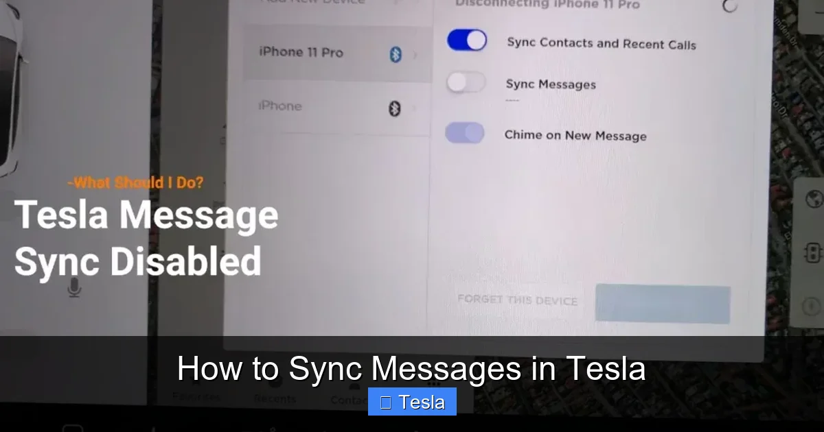How to Sync Messages in Tesla