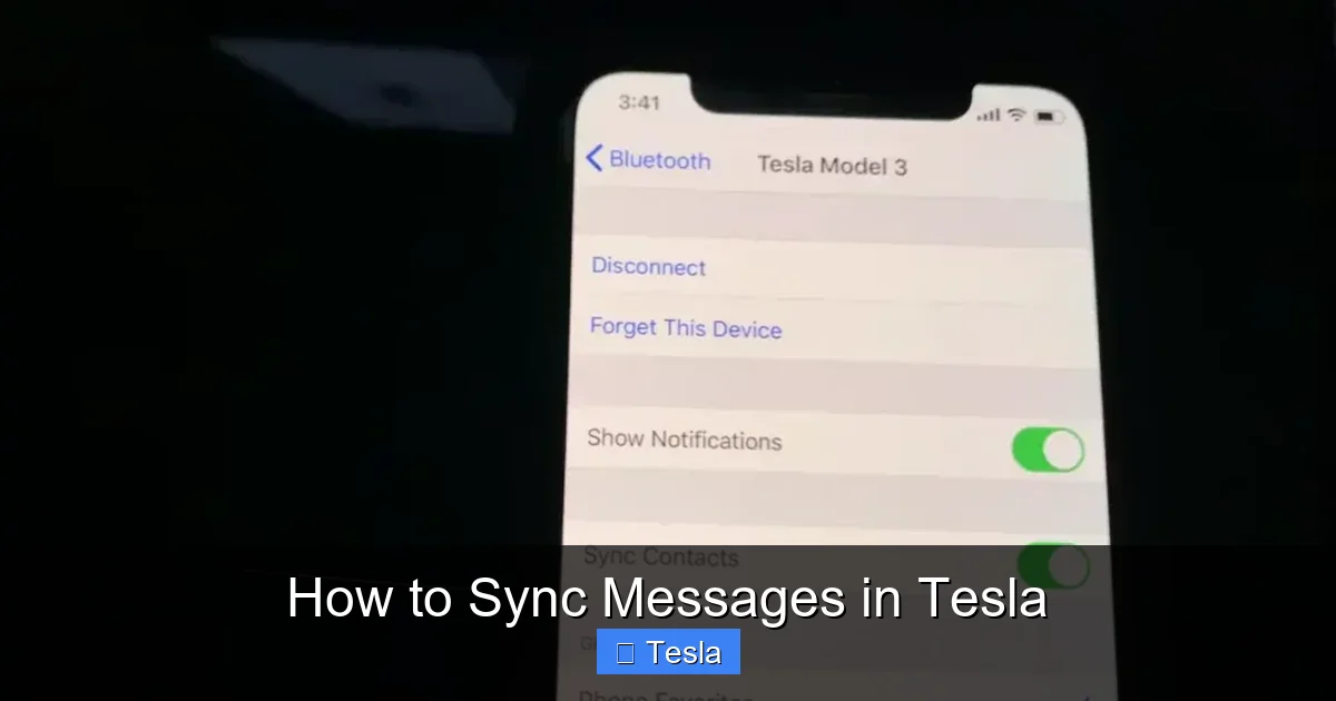 How to Sync Messages in Tesla
