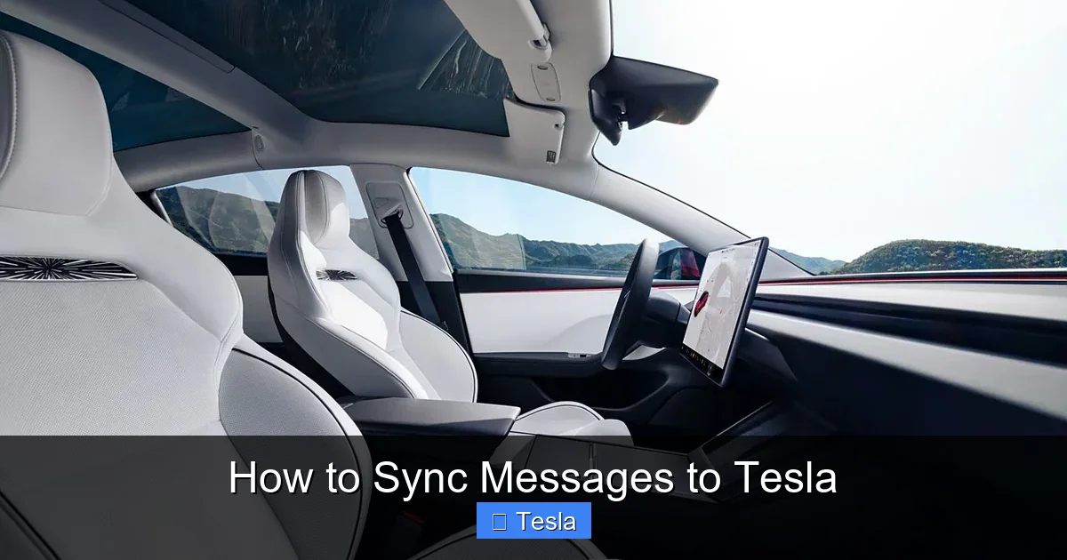 How to Sync Messages to Tesla
