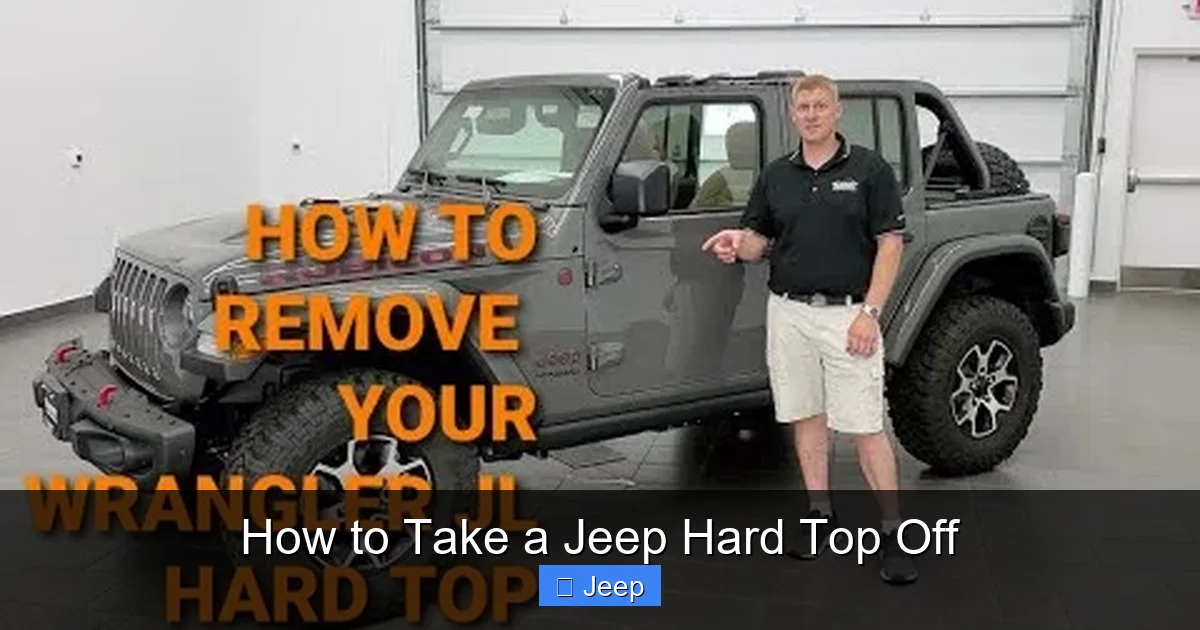 How to Take a Jeep Hard Top Off