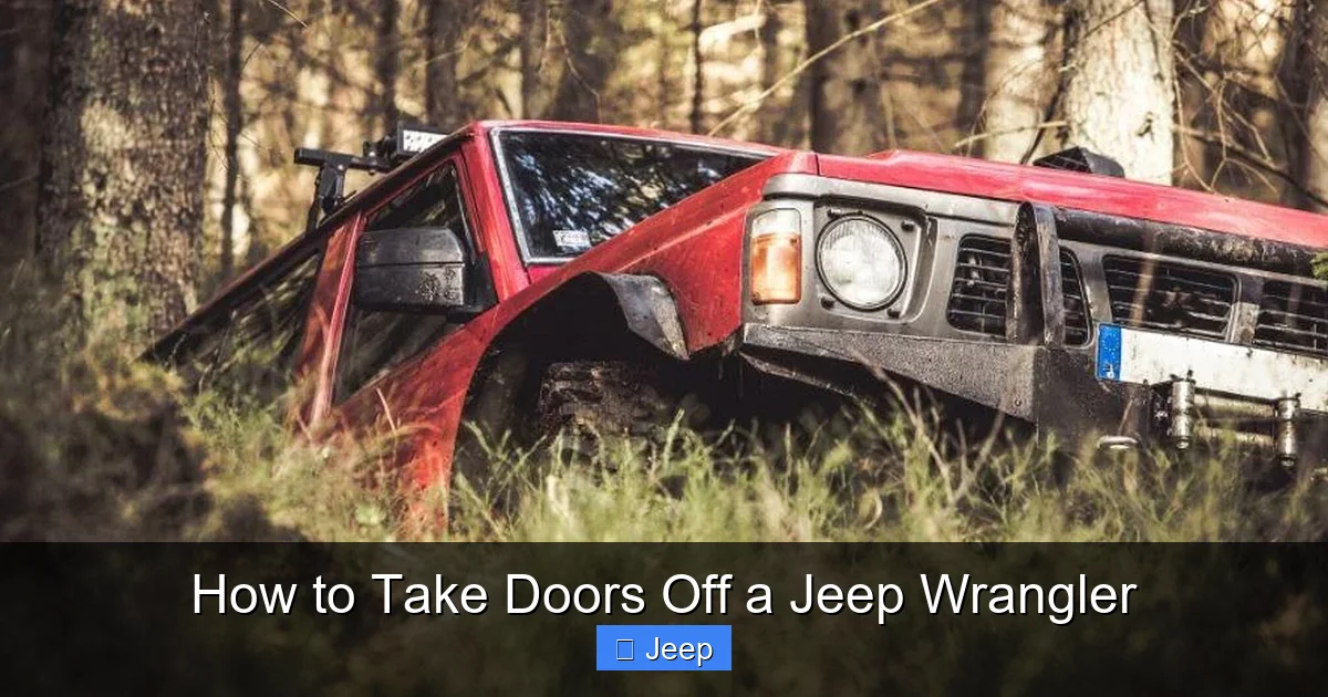 How to Take Doors Off a Jeep Wrangler