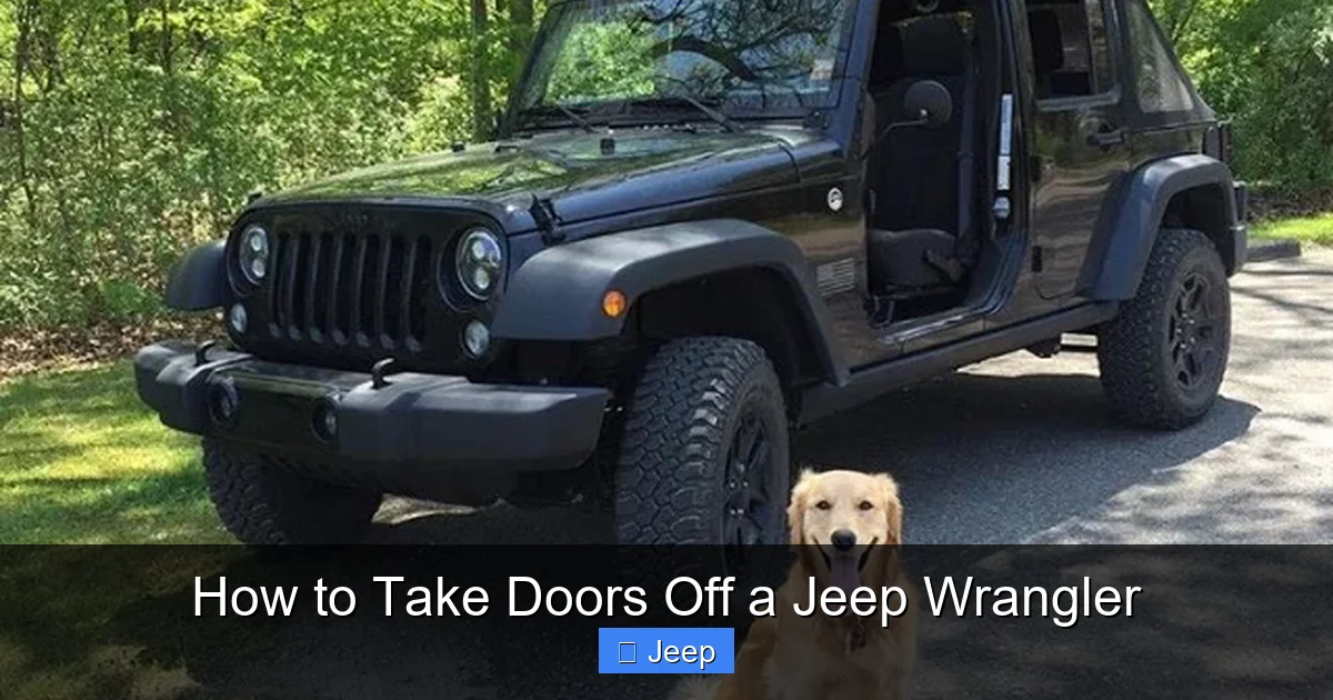 How to Take Doors Off a Jeep Wrangler