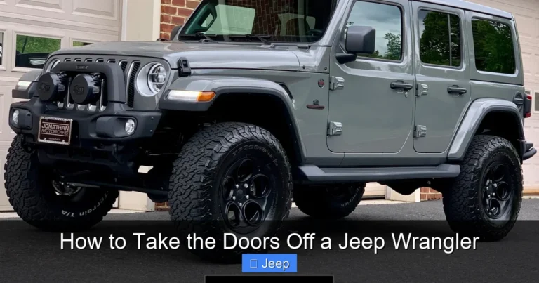 How to Take the Doors Off a Jeep Wrangler