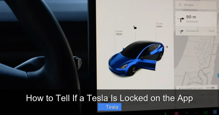 How to Tell If a Tesla Is Locked on the App
