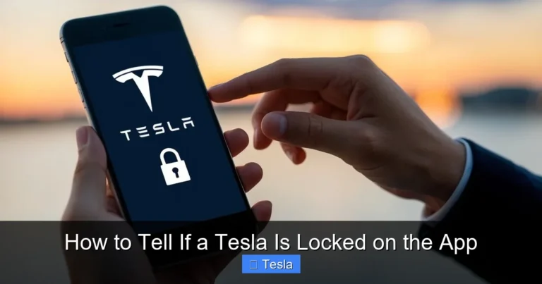 How to Tell If a Tesla Is Locked on the App