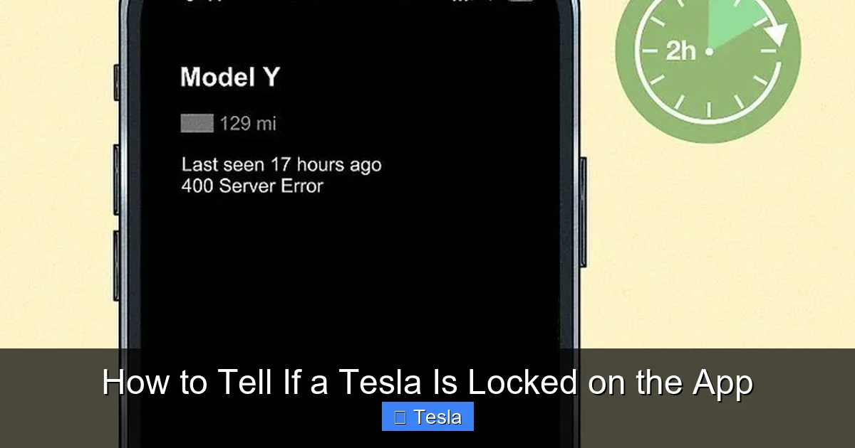 How to Tell If a Tesla Is Locked on the App