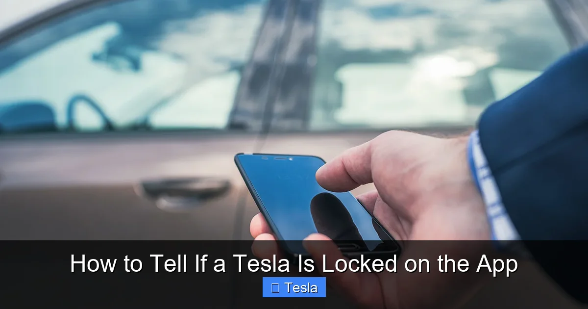 How to Tell If a Tesla Is Locked on the App
