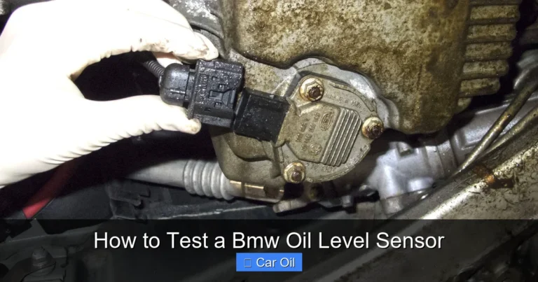 How to Test a Bmw Oil Level Sensor
