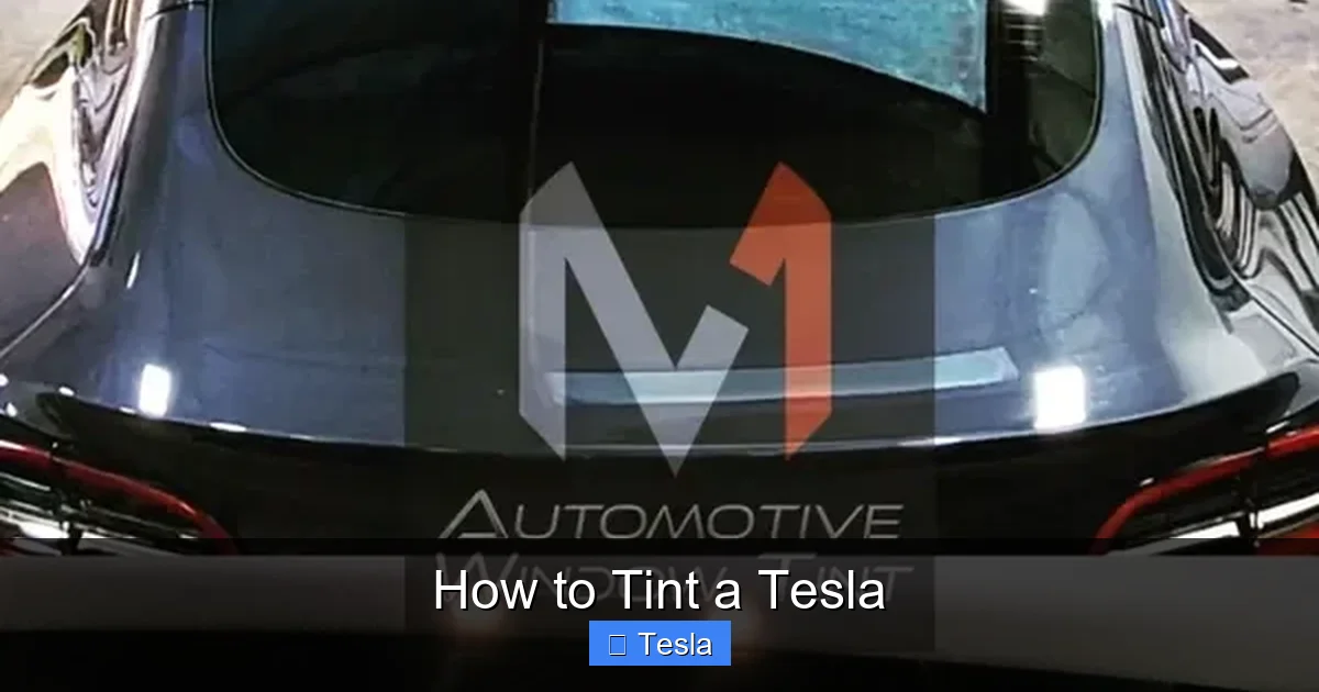 How to Tint a Tesla