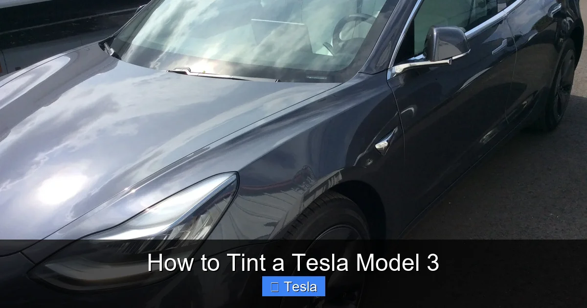 How to Tint a Tesla Model 3