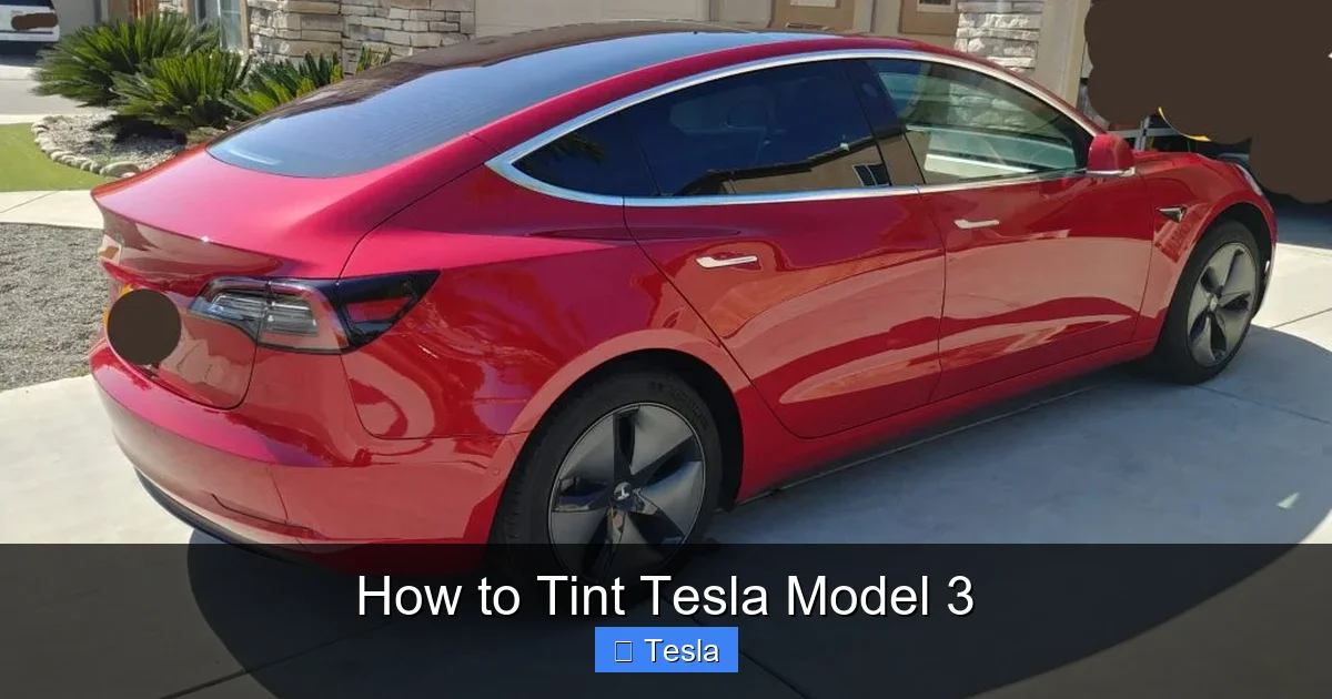 How to Tint Tesla Model 3