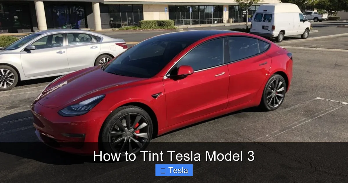 How to Tint Tesla Model 3
