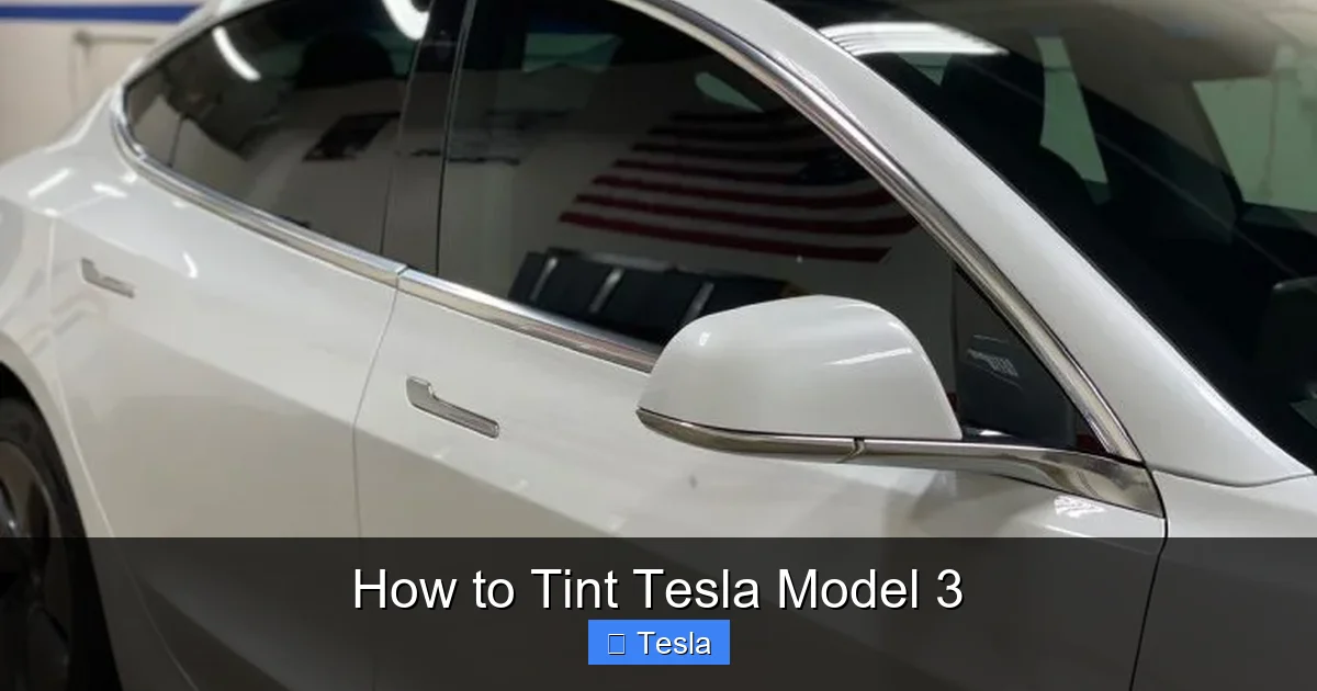 How to Tint Tesla Model 3
