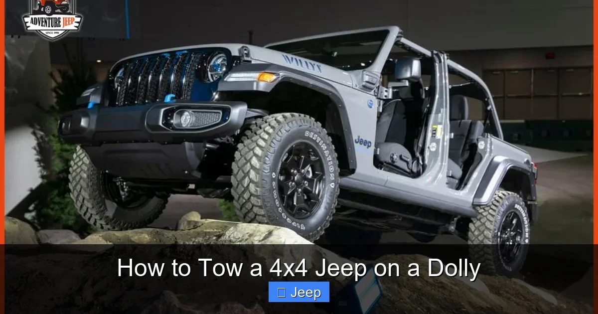 How to Tow a 4x4 Jeep on a Dolly