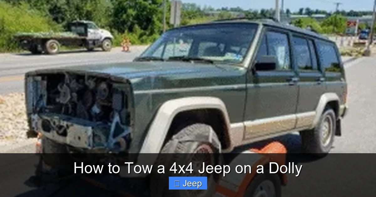 How to Tow a 4x4 Jeep on a Dolly