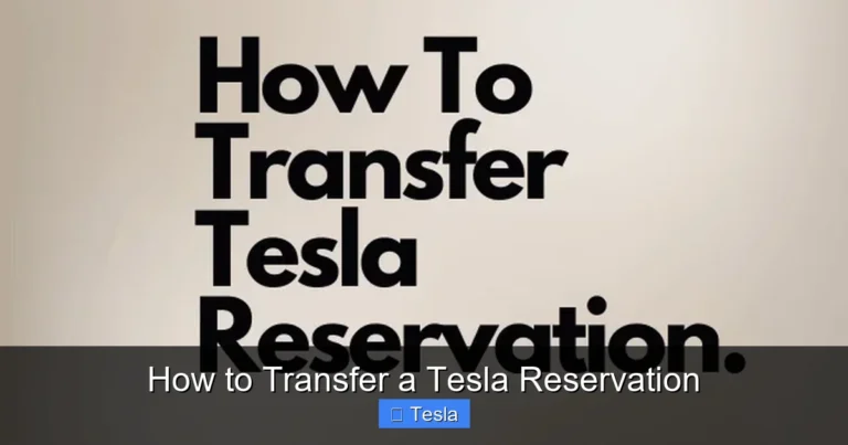 How to Transfer a Tesla Reservation