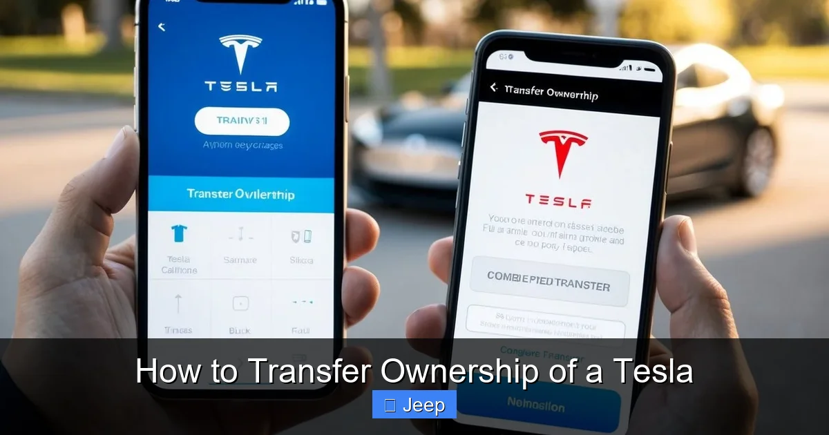 How to Transfer Ownership of a Tesla