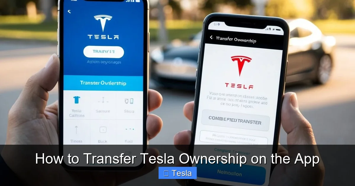 How to Transfer Tesla Ownership on the App