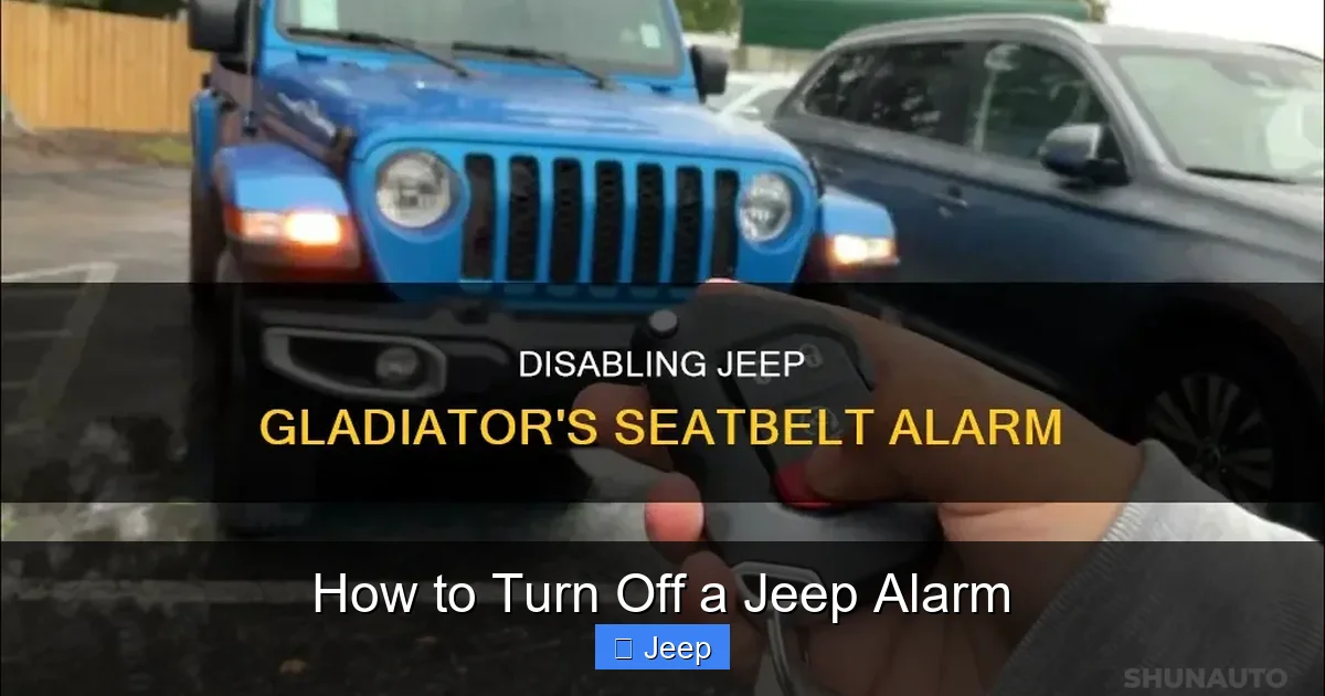 How to Turn Off a Jeep Alarm