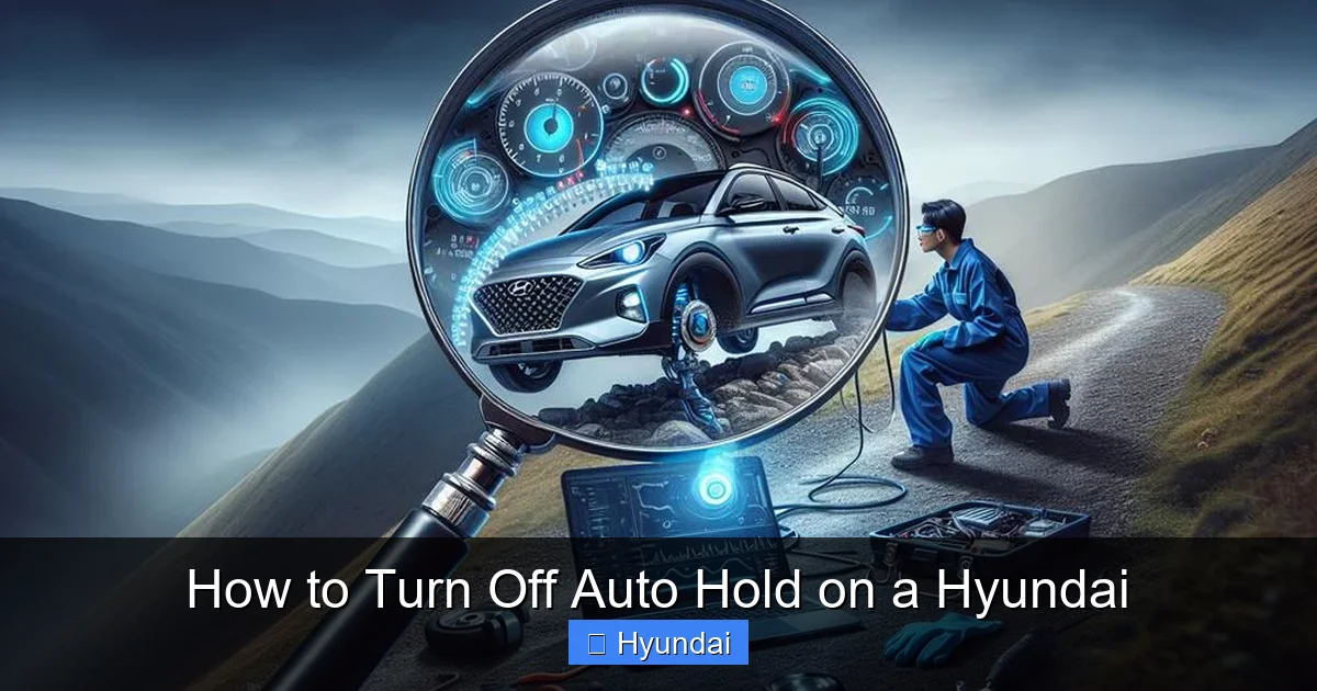 How to Turn Off Auto Hold on a Hyundai