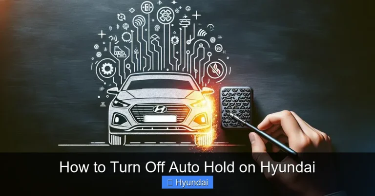 How to Turn Off Auto Hold on Hyundai