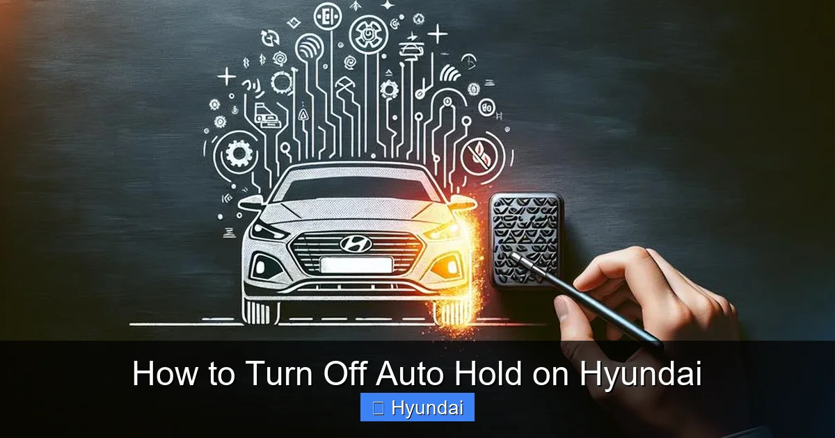 How to Turn Off Auto Hold on Hyundai