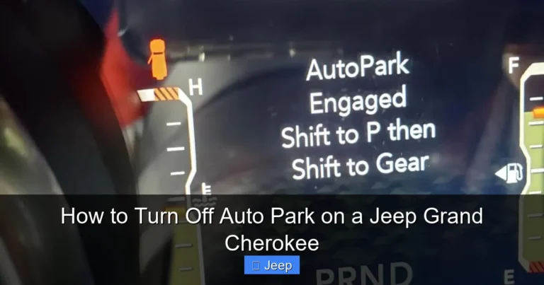 How to Turn Off Auto Park on a Jeep Grand Cherokee