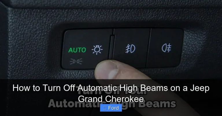 How to Turn Off Automatic High Beams on a Jeep Grand Cherokee