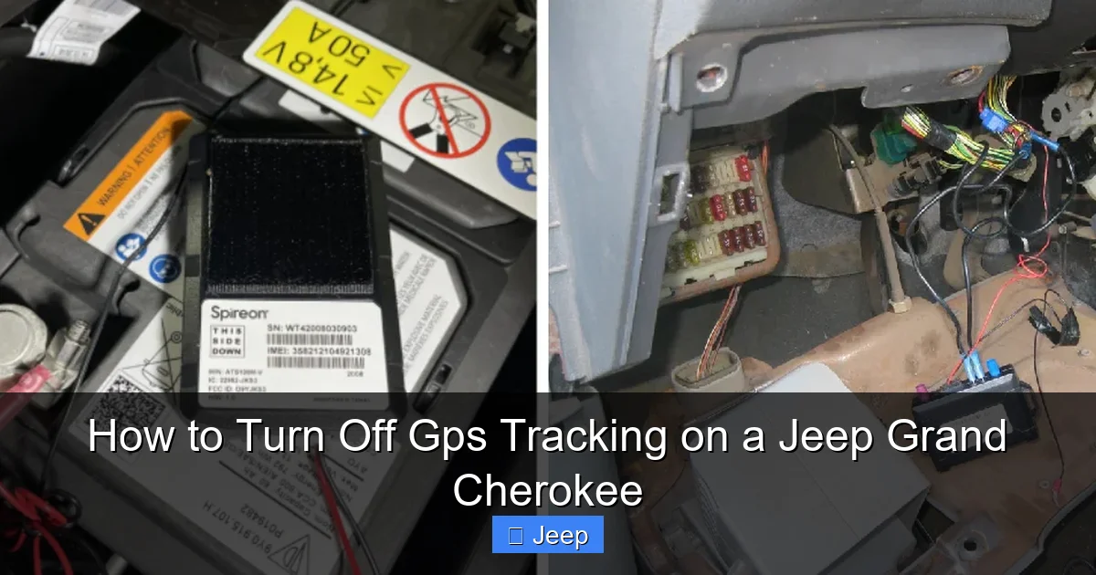 How to Turn Off Gps Tracking on a Jeep Grand Cherokee