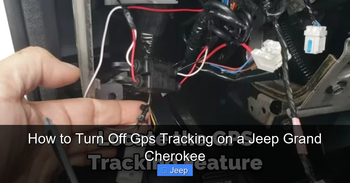 How to Turn Off Gps Tracking on a Jeep Grand Cherokee