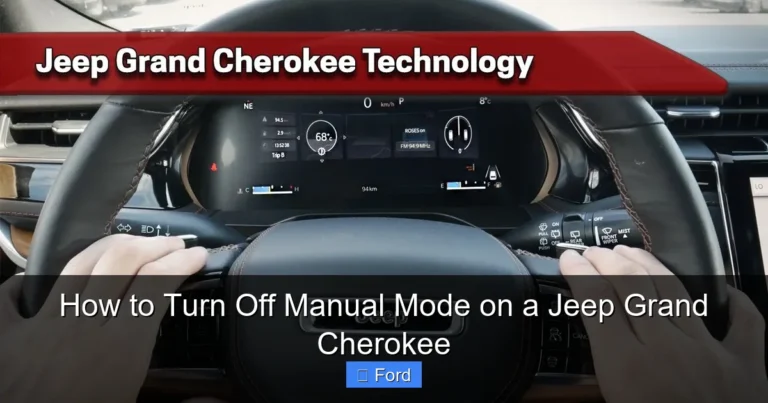 How to Turn Off Manual Mode on a Jeep Grand Cherokee
