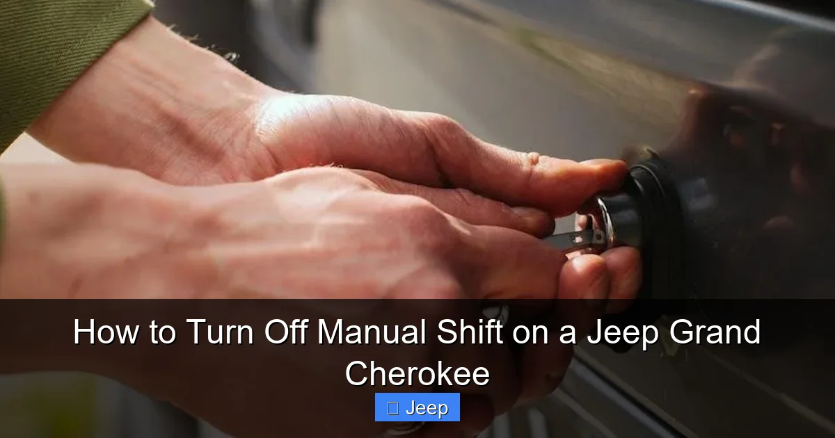 How to Turn Off Manual Shift on a Jeep Grand Cherokee
