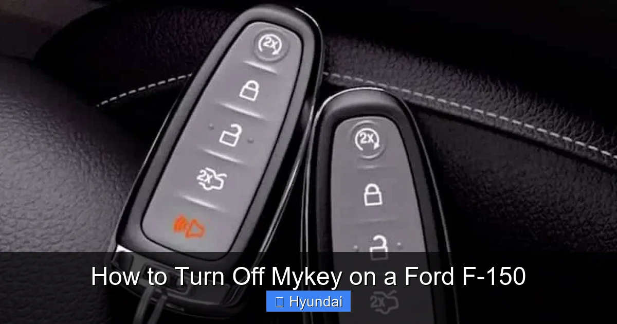 How to Turn Off Mykey on a Ford F-150