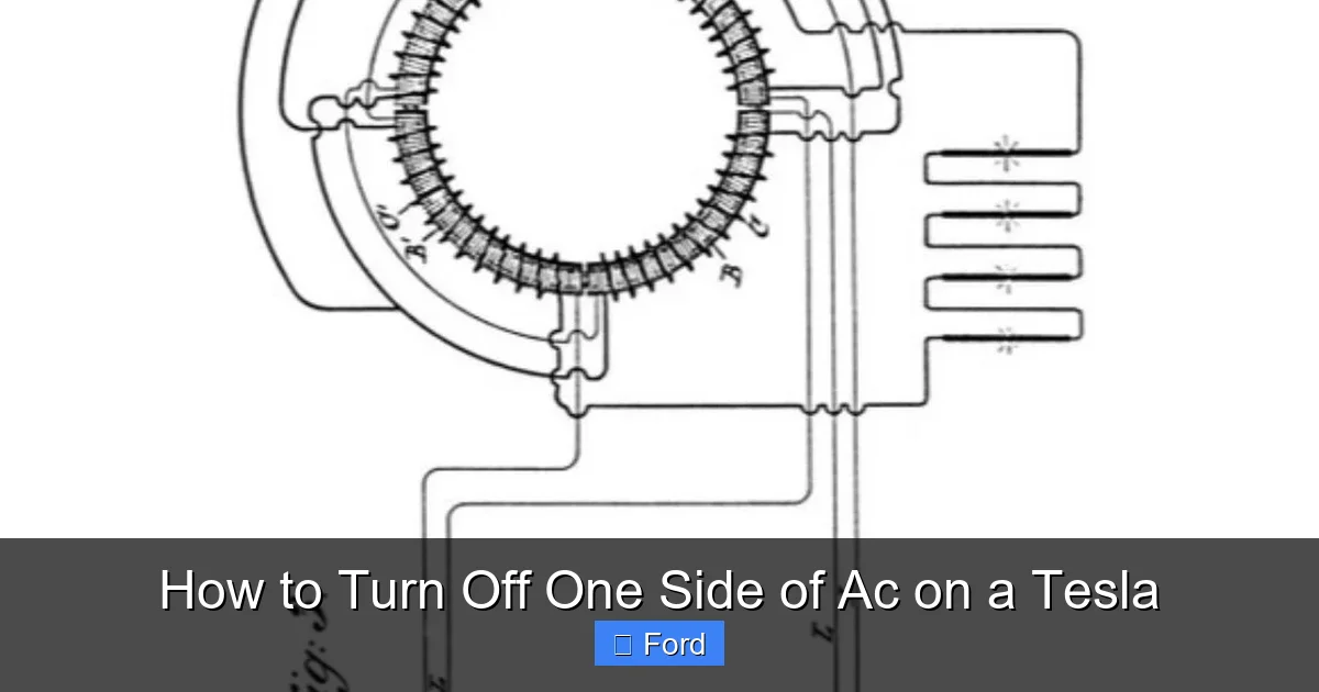 Tesla Ac Ride How to Turn Off One Side of Ac on a Tesla