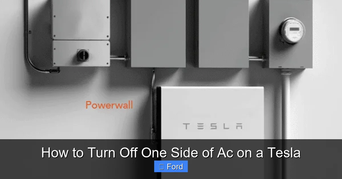 How to Turn Off One Side of Ac on a Tesla