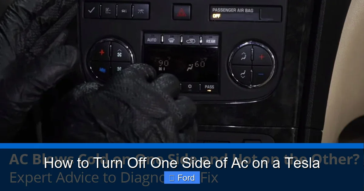 How to Turn Off One Side of Ac on a Tesla