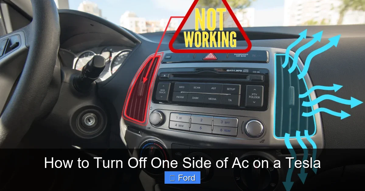 How to Turn Off One Side of Ac on a Tesla