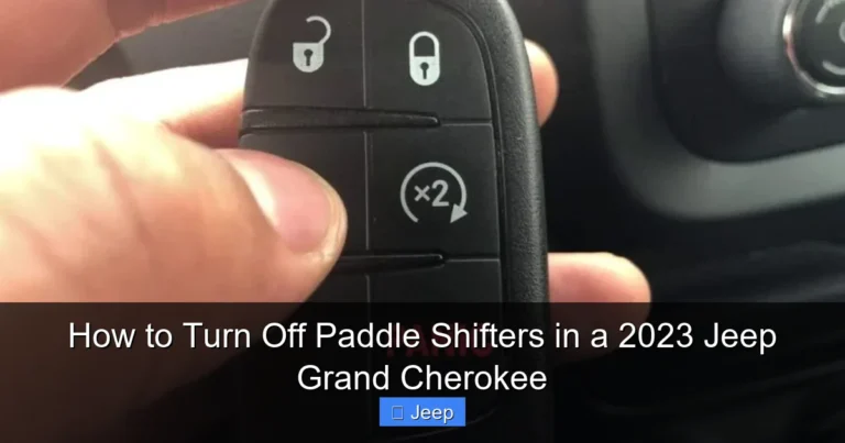 How to Turn Off Paddle Shifters in a 2023 Jeep Grand Cherokee